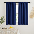 RYB HOME Blackout French Door Window Curtain Covering, Rod Pocket Thermal by RYBHOME
