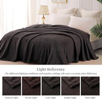 Whale Flotilla Queen Size Fuzzy Fleece Blanket, Fluffy Warm Soft Jacquard Bed - Image 8