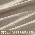 MIULEE Pinch Pleated Linen Curtains 96 Inches Long 2 Panels - Image 4