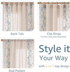 jinchan Evelyn Embroidered Linen Curtains - Image 8