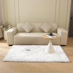 ORINOVA White Shag Washable Area Rugs - Image 2