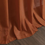Nanspring Rust Linen Curtains for Living Room 72 Inches Long Light Filtering - Image 9