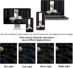 OWENIE Black Valances for Windows 1 Pcs 20 Inch Length, Light Filtering - Image 9