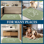 OLANLY Dog Door Mat for Muddy Paws 70x24, Paw Print Design, Absorbs Moisture - Image 8