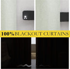 NICETOWN Sage Green Linen Blackout Curtains - Image 2