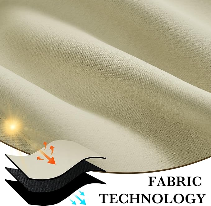 RYB HOME 100% Blackout Bathroom Curtains Over Sink 24 inches Long, Heat & UV - Image 7