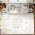 Area Rug 10x14 Vintage Rugs: Large Washable Living Room Rug Retro Medallion by MXSANYOORUG