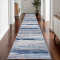 KOZYFLY Modern Abstract Washable Rug Runner 2.6x14 Hallway Rug Runner Non-Slip by KOZYFLY