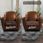Leather Look Couch Cushion Covers Sofa Seat Slipcovers Sets Couches Furniture - Image 7