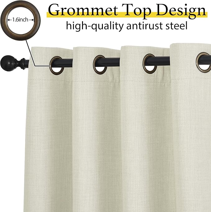 NICETOWN 30 Inch Length Curtain Valances, 2 Panels Blackout Thermal Insulating - Image 3