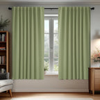 Deconovo Blackout Curtains, Thermal Insulated, W70 x L63 2 Panels, Back Tab by Deconovo