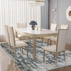 5x7 Area Rugs for Living Room, Washable Modern Abstract Large Area Rug Neutral - Image 5