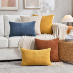 Fancy Homi 2 Packs Rust Decorative Throw Pillow Covers 22x22 Inch - Image 7