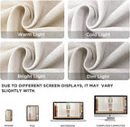 Joydeco Linen Curtains for Bedroom 63 Inch Length 2 Panels Set, 37 Inch Wide - Image 2