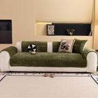 Velvet Couch Cover, Washable Sectional Sofa Cover, Anti Slip Sofa Slipcover - Image 7