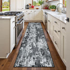 Washable Area Rugs 2'x6' Non-Slip Modern Abstract Soft - Image 3