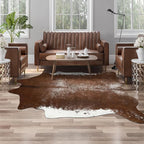 AROGAN Western Decor Faux Fur Cowhide Rug, Middle Size Premium Animal Skin Cow by AROGANAREARUG