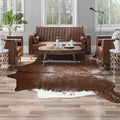 AROGAN 6×7.2 Feet Western Decor Faux Fur Cowhide Rug, Feet Premium Animal Skin by AROGANAREARUG
