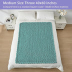 Bigacogo Chunky Knit Throw Blanket - Image 5