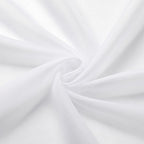 Lecloud Sheer White Valances for Windows 18 Inch Length 2 Pcs, Cafe Kitchen - Image 7
