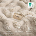 Bedsure 3D Fleece Bubble Blanket - Image 5