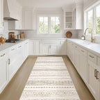 Nakagishi Runner Rug Kitchen Washable Rugs: 3x8 Non-Slip Boho Soft Modern Stain by NakagishiAreaRug