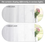 RYB HOME White Linen Textured Sheer Ties - Image 4