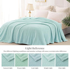 Whale Flotilla Twin Size Fuzzy Fleece Blanket - Image 9