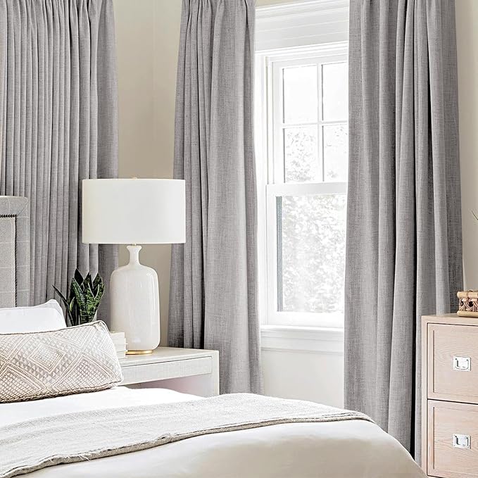 MIULEE Linen Texture 84 Inches Curtains - Image 2