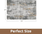 6 x 9 Area Rugs for Living Room, Machine Washable Non Slip Rug Ultra Soft Low - Image 2