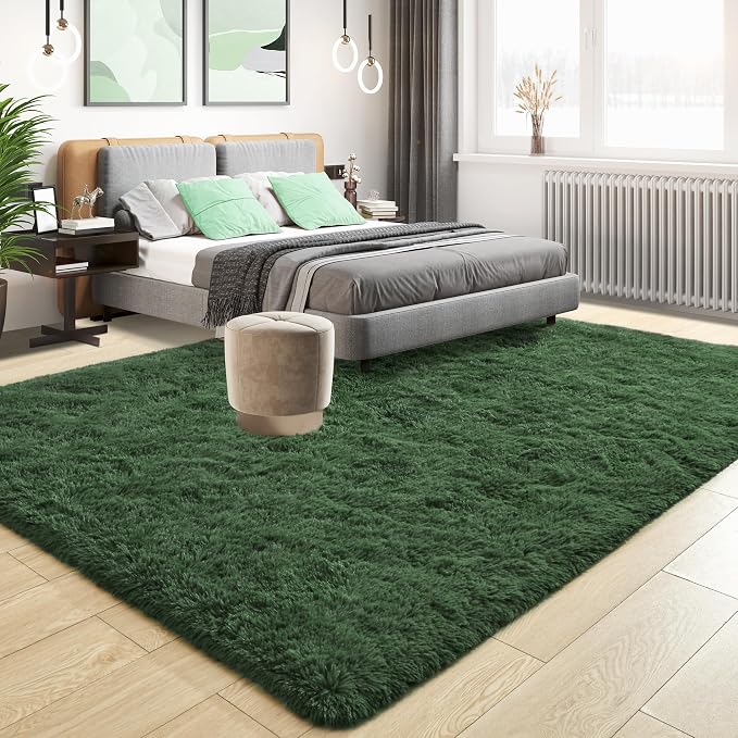 Tepook Soft Fluffy Rugs for Bedroom, 4x6 Area Rug for Living Room, Modern - Image 2