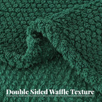 Whale Flotilla Twin Size Fuzzy Fleece Blanket - Image 6