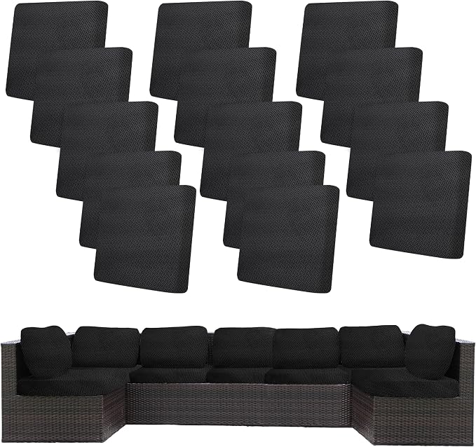 14Pcs Stretch Patio Cushion Covers, Outdoor Couch Covers Replacement, Outdoor by BIETYONE