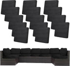 14Pcs Stretch Patio Cushion Covers, Outdoor Couch Covers Replacement, Outdoor by BIETYONE