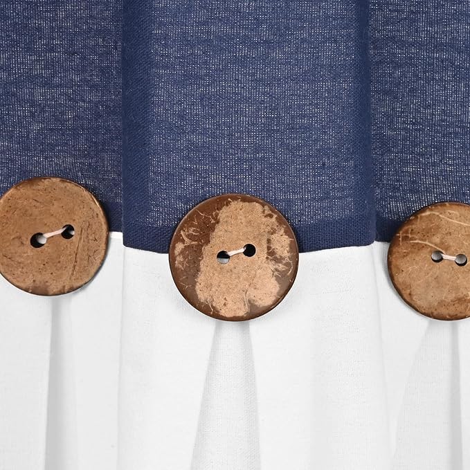 FRAMICS Farmhouse Valance Curtains, Boho Cotton Linen Kitchen Valance, Country - Image 9