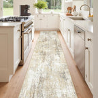 Washable Area Rugs 2'x8' Non-Slip Modern Abstract Soft by RELEANY