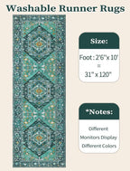 SERISSA Boho Washable Runner Rug - Image 6