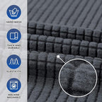 KEKUOU Stretch Oversized Sofa Slipcover 1 Piece Couch Sofa Cover Furniture - Image 3