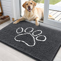 OLANLY Dog Door Mat for Muddy Paws 35x24, Paw Print Design, Absorbs Moisture by OLANLY