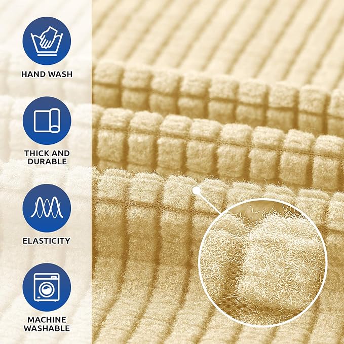 KEKUOU Stretch Single Sofa Slipcover 1 Piece Couch Sofa Cover Furniture - Image 3