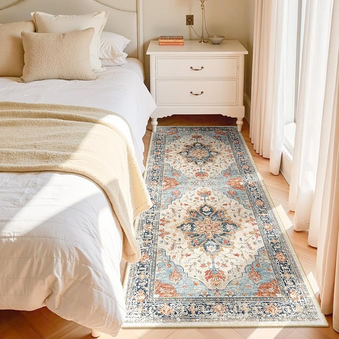 RELEANY Area Rugs 3'x8' Runner Rug Non Slip Washable - Image 2