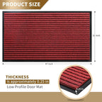 Yimobra Front Door Mat Outdoor Indoor Entrance, 100% Waterproof All-Season All - Image 2