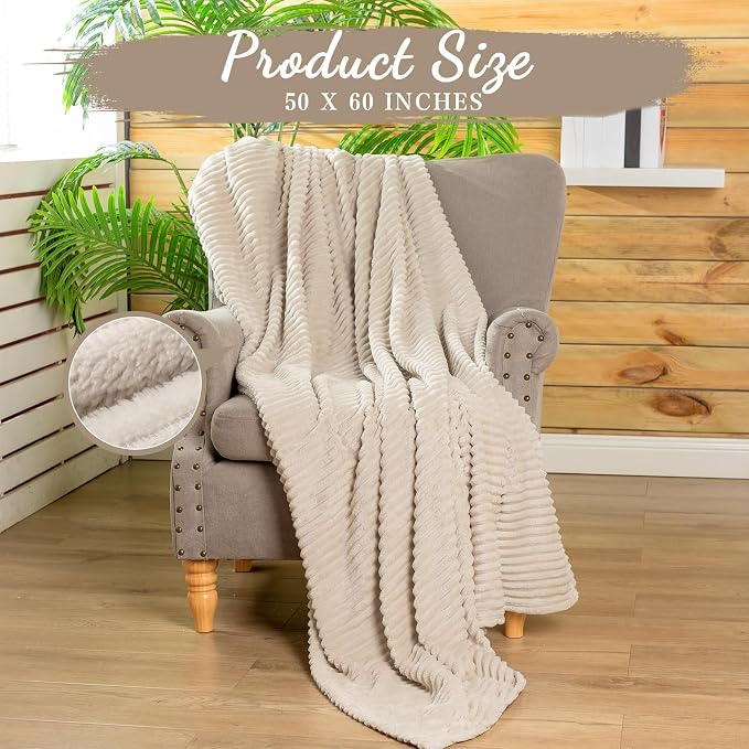 Buryeah 6 Pcs Flannel Throw Blanket Bulk 50 x 60 in Sleepover Blanket Outdoor - Image 2