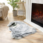 Ashler faux fur rug, Fluffy Shaggy Area Rug Ultra Soft 2 x 3 Feet Sheepskin Fur - Image 2