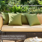 MIULEE Pack of 4 Decorative Throw Pillow Covers Linen Waterproof Pillow Covers - Image 3