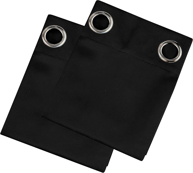 LEMOMO Black Thermal Blackout Curtains/42 x 84 Inch/Set of 2 Panels Room - Image 9