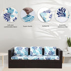 8Pcs Stretch Patio Cushion Covers, Outdoor Couch Covers Replacement, Outdoor - Image 3