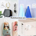 8PCS Self Adhesive Curtain Rod Holders No Drill Curtain Rods Brackets No - Image 7
