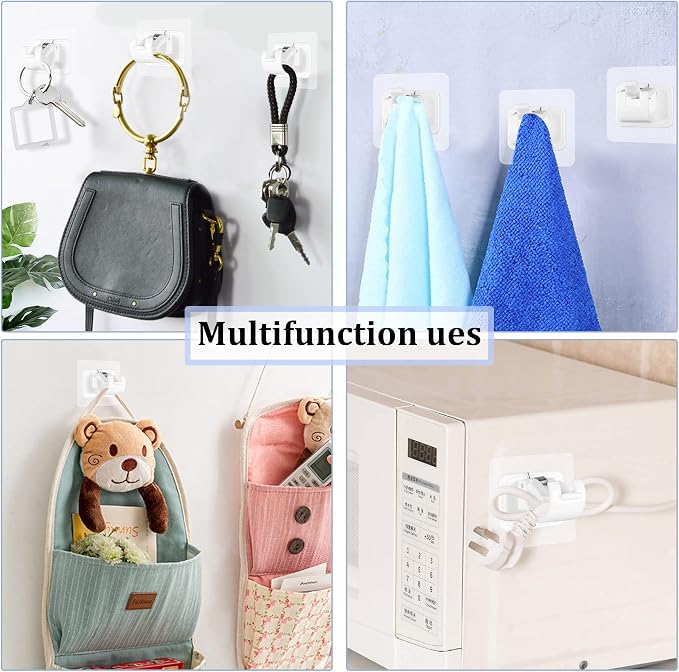 8PCS Self Adhesive Curtain Rod Holders No Drill Curtain Rods Brackets No - Image 7