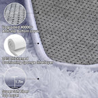 ONASAR White 8x10 Area Rugs for Living Room, Large Fluffy Shag Bedroom Rug - Image 3